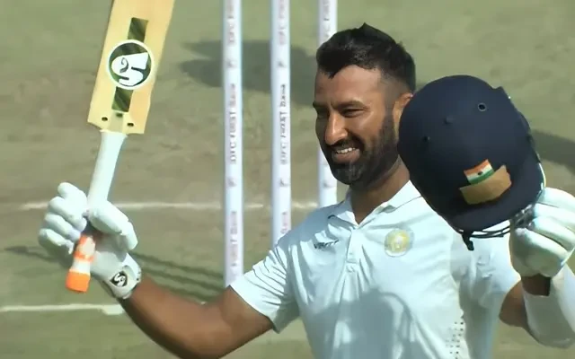 Cheteshwar Pujara scores Ranji Century.