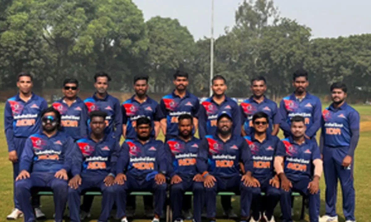 The Blind Cricket Association of India team squad.