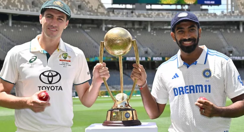 Social media reactions to Jasprit Bumrah and Pat Cummins' Border-Gavaskar Trophy photo.