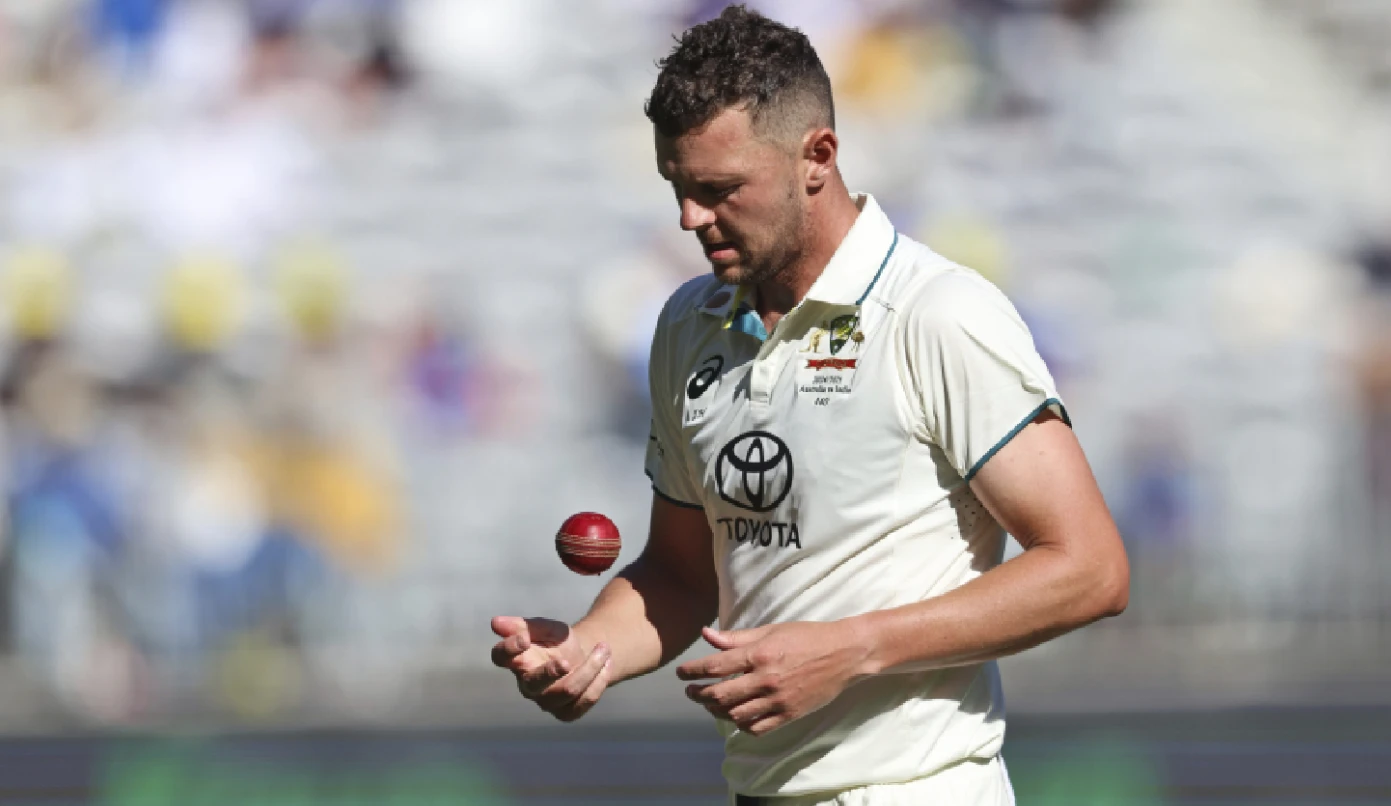 Josh Hazlewood hopes to return for third Test in Brisbane after sprain.