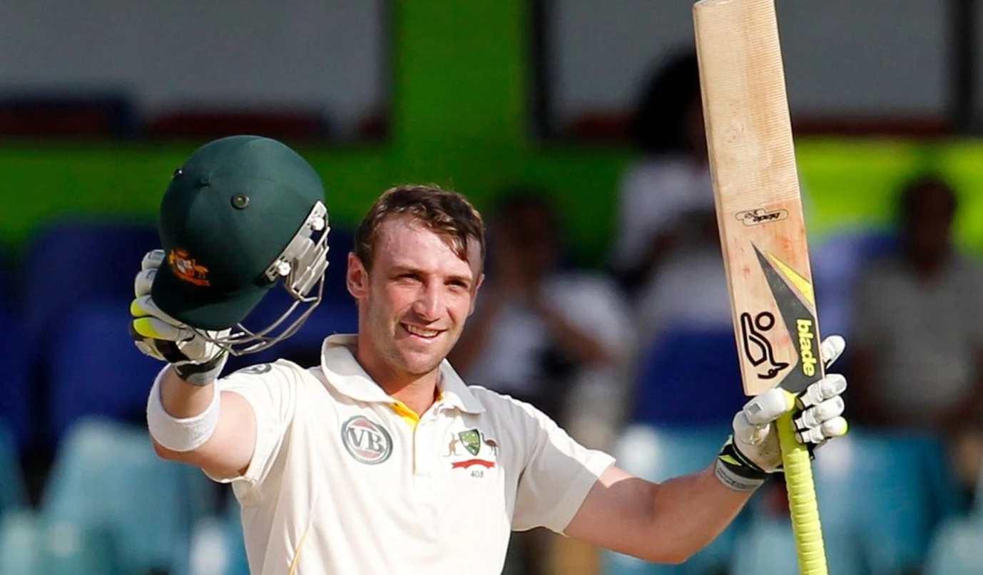 The Australian team wore black armbands as a tribute to Phillip Hughes and Ian Redpath.