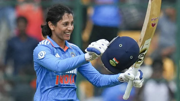 Smriti Mandhana was run out for 53 after a miscommunication with her batting partner.