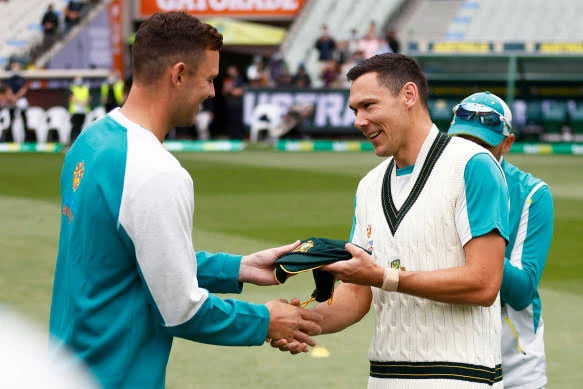 Social media reaction to Josh Hazlewood's replacement.