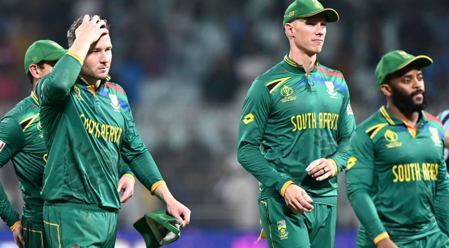 South African players were left heartbroken after their semi-final loss to Australia.