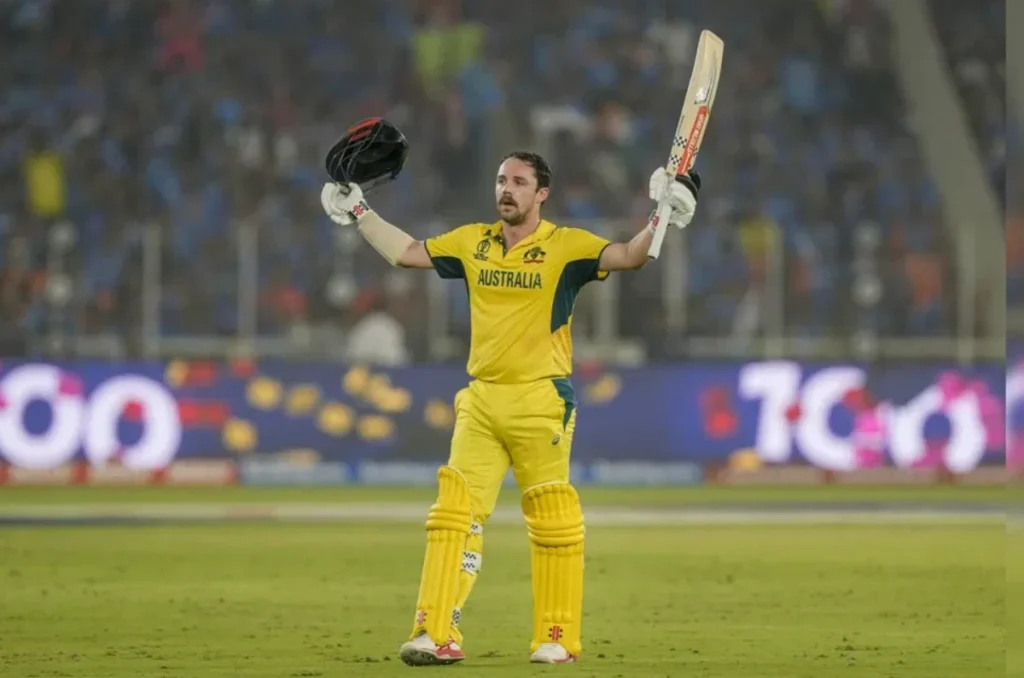 Travis Head scored 137 runs off 120 balls in the 2023 ODI World Cup Finals.