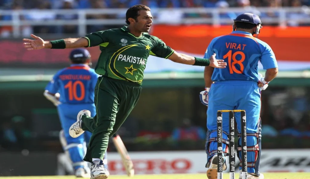 Wahab Riaz picked a five wicket haul against India in the 2011 ODI World Cup Semi-Finals.