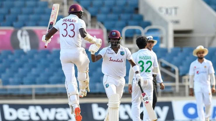 In the 2nd Test, West Indies beat Pakistan by 120 runs.