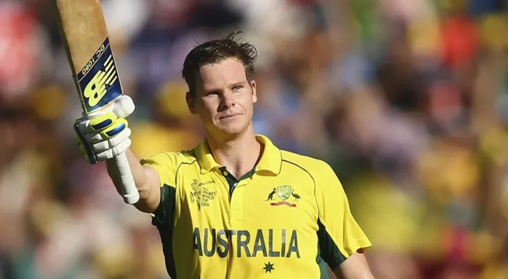 Steve Smith scored a century against India in the Semi-Finals.