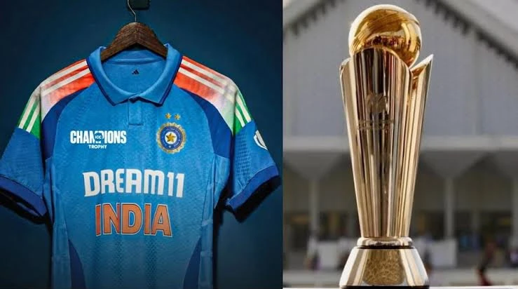 India’s official jersey for the ICC Champions Trophy 2025 has raised eyebrows.