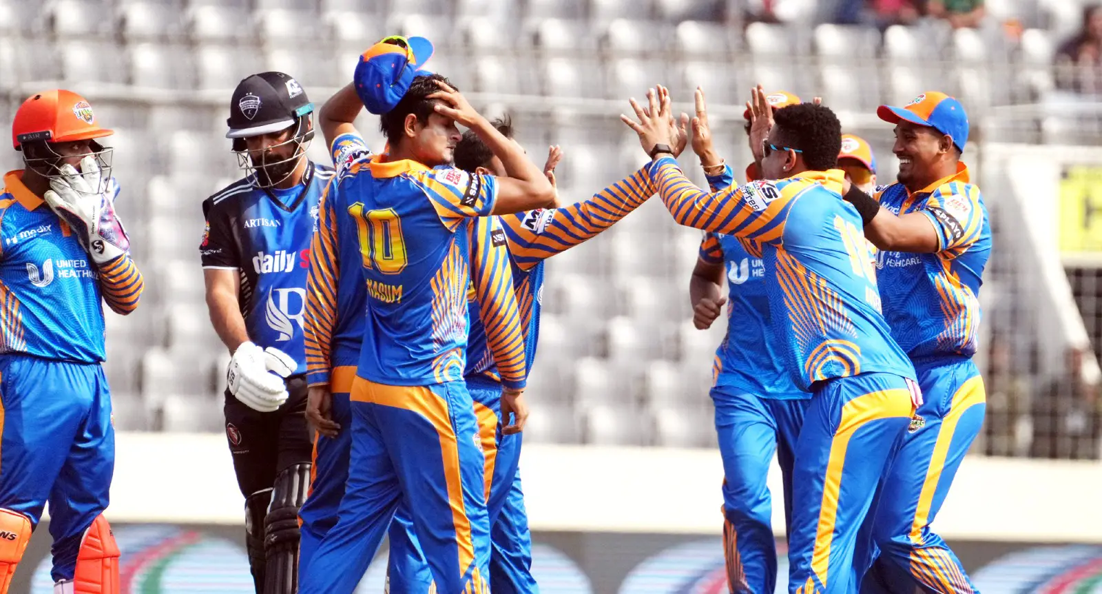 Khulna Tigers secured a 9-wicket victory over Rangpur Riders.