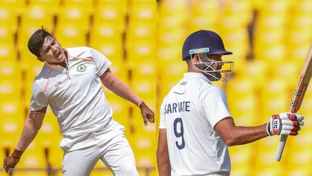 Vidarbha lead in a tense Ranji Trophy match against Kerala.