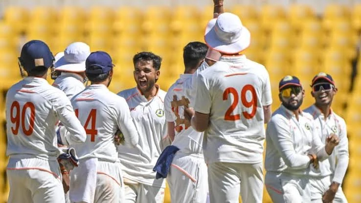 Kerala are 248 runs behind Vidarbha in the final match of the Ranji Trophy.