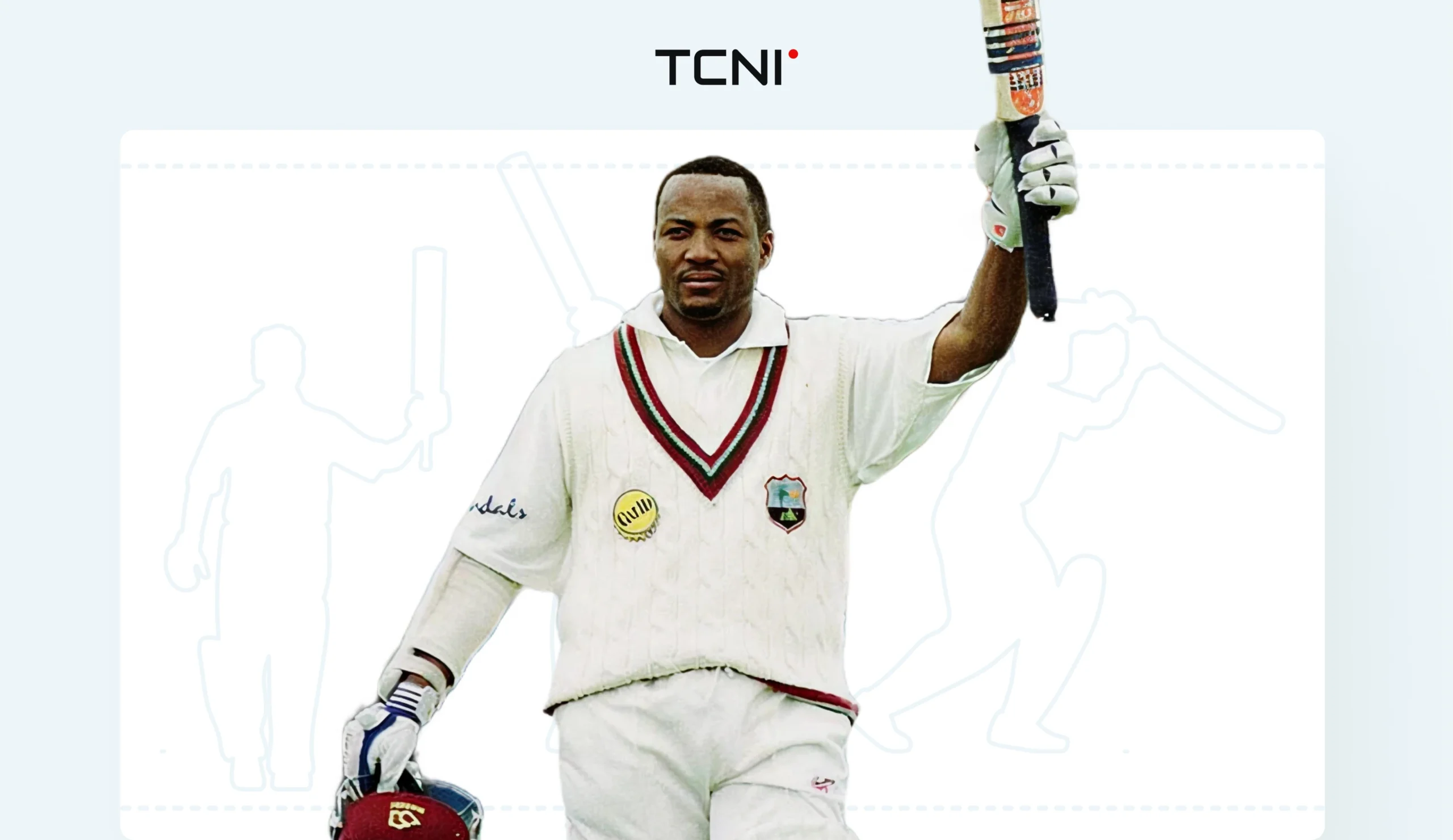 Brian Lara during a Test Match for the West Indies Team.