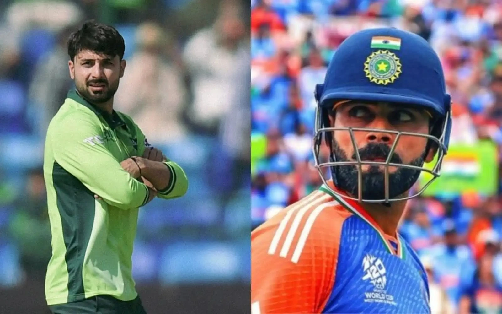 Abrar Ahmed's bold challenge to Virat Kohli during a bowling match.