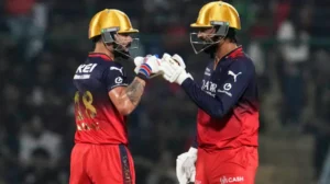 RCB beat DC by 6 wickets with Krunal Pandya being the Player of the Match.