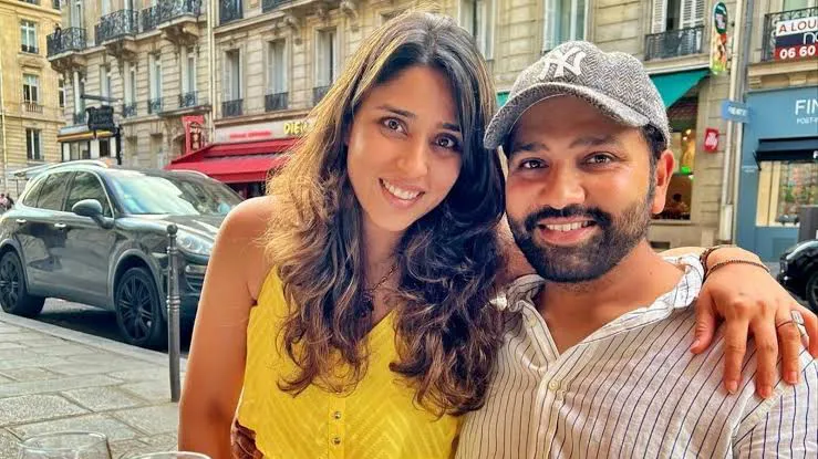 Rohit Sharma marked his 38th with cake from wife Ritika and teammates.