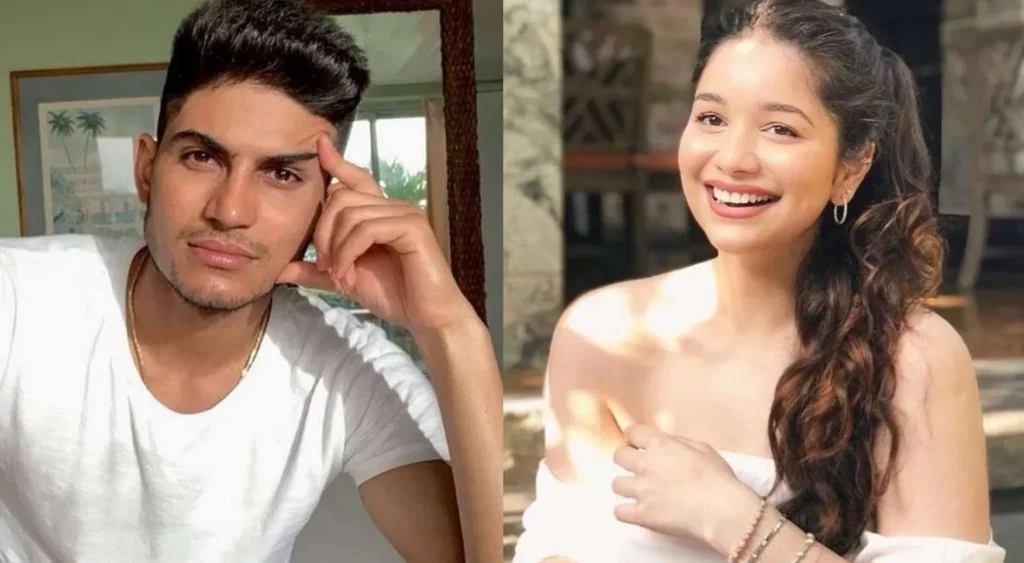 Shubman Gill and Sara Tendulkar in a Frame.