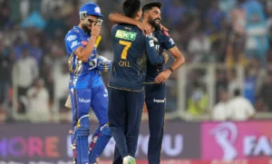 Gujarat Titans win thriller as Shubman Gill shines and Bumrah impresses.