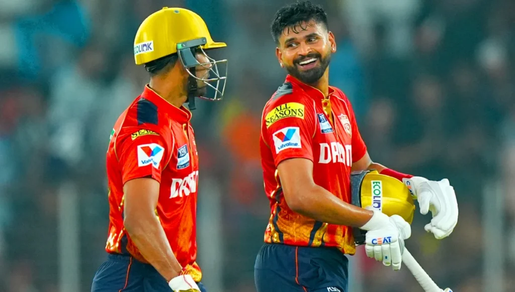 Shashank Singh predicted PBKS in the top two.