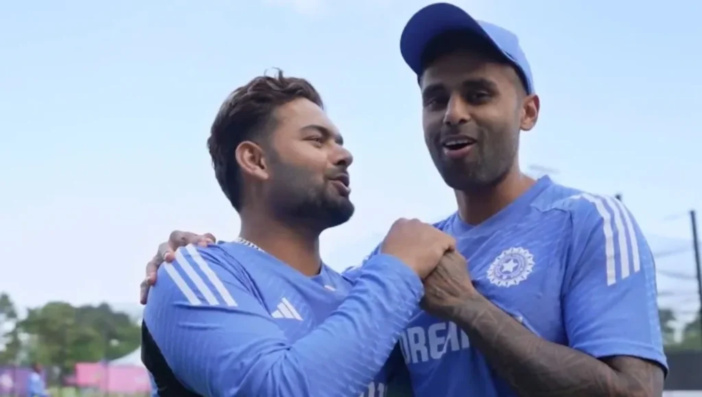 Rishabh Pant and Suryakumar Yadav in a Frame.