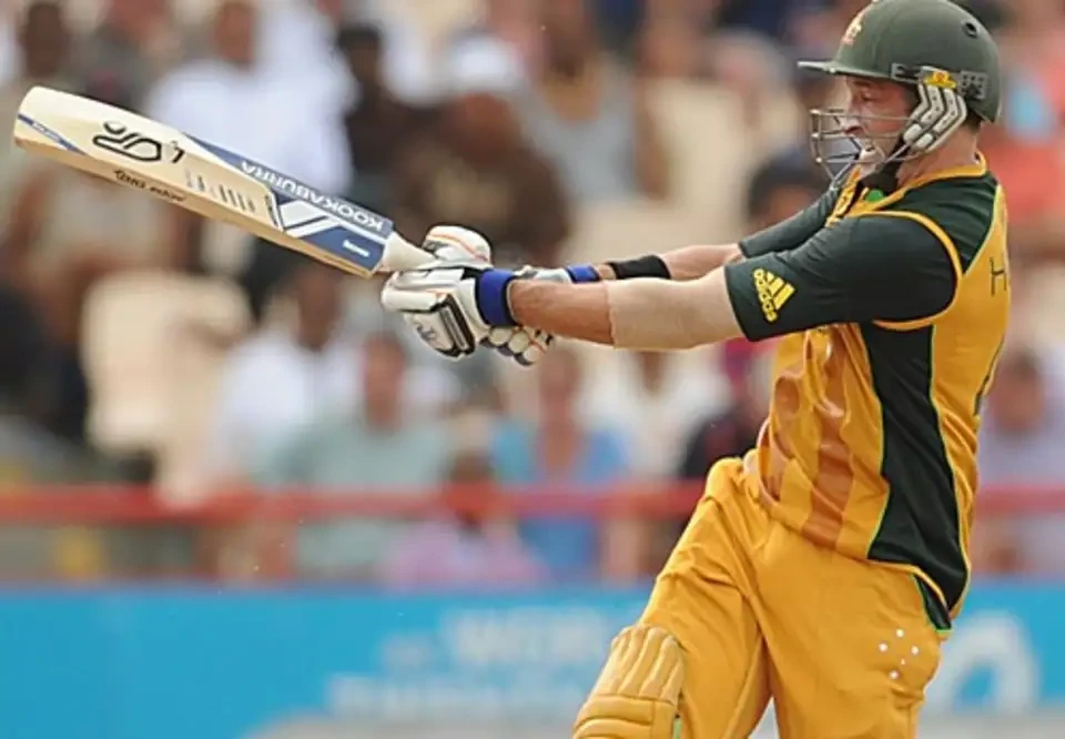Michael Hussey boosting the run rate to close to the win.