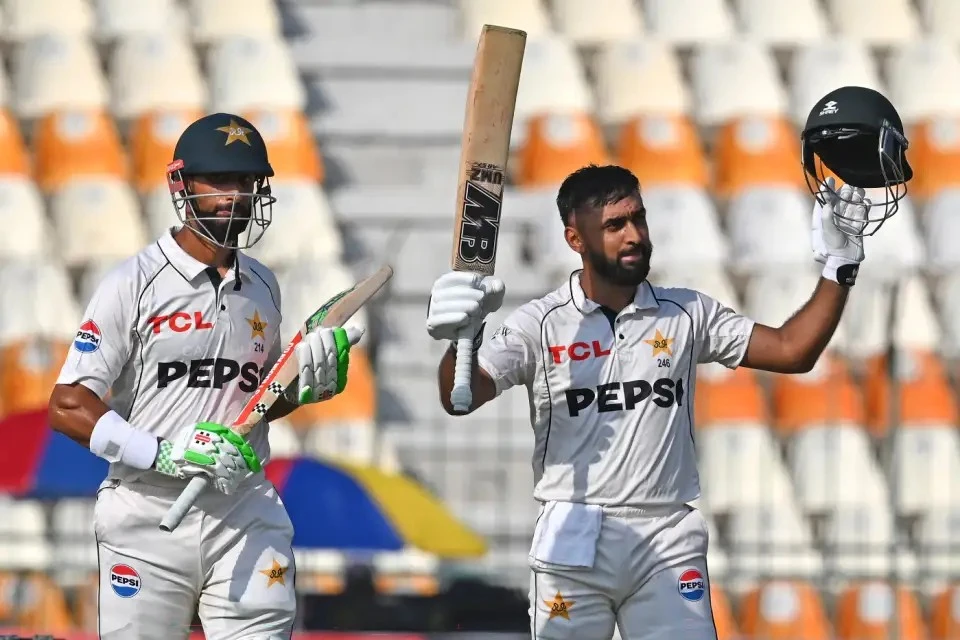 Abdullah Shafique brought up his century in a big stand with Shan Masood.