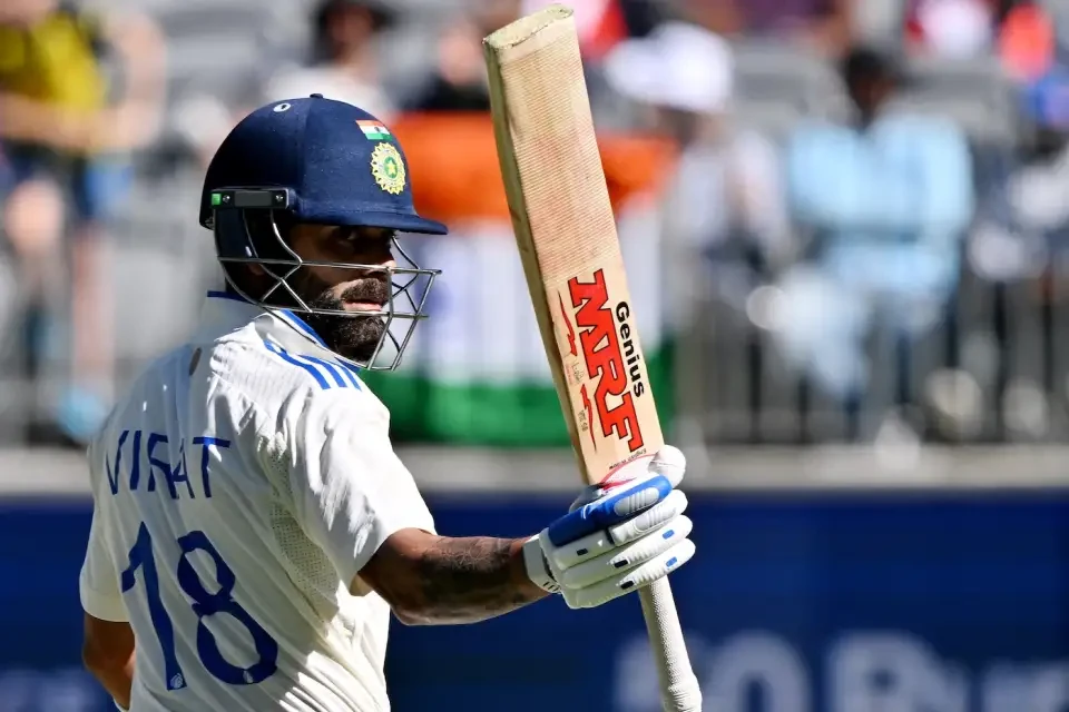 Virat Kohli registered yet another fifty on the first test of a Australia tour.