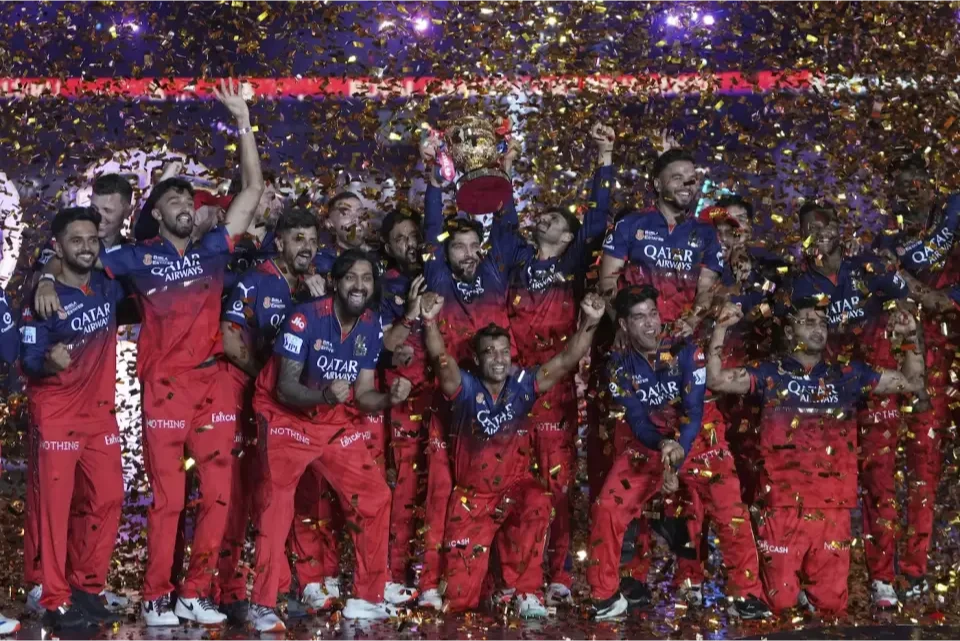 RCB are celebrating their first title.