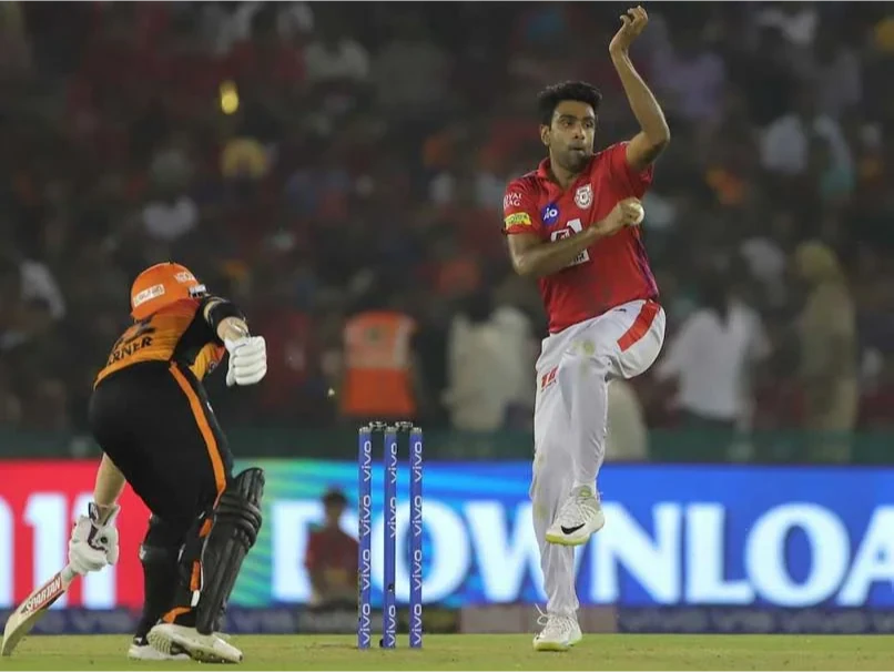 Warner preventing himself being being mankad-ed.