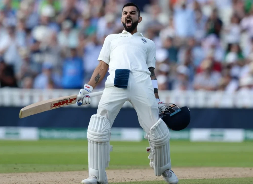 Virat Kohli scored his first Test Century in England.