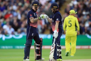 Ben Stokes and Eoin Morgan made a partnership of 159 runs against Australia.