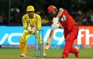 AB de Villiers during a match between CSK and RCB in the IPL.