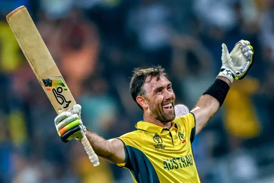 Glenn Maxwell during his last ODI World Cup.