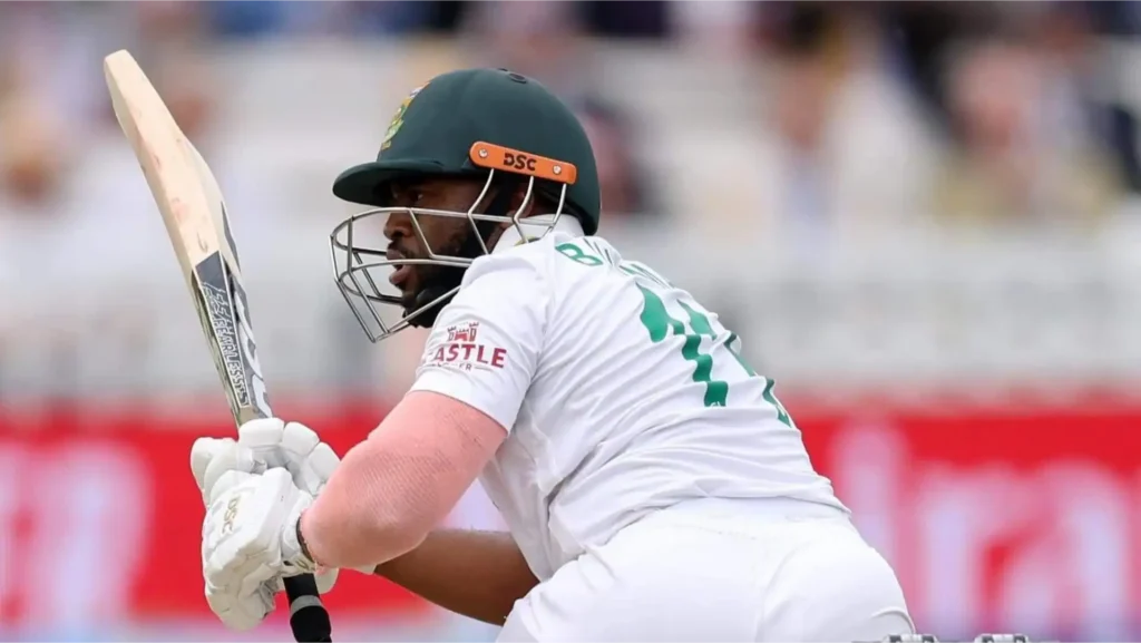 Temba Bavuma during the match.