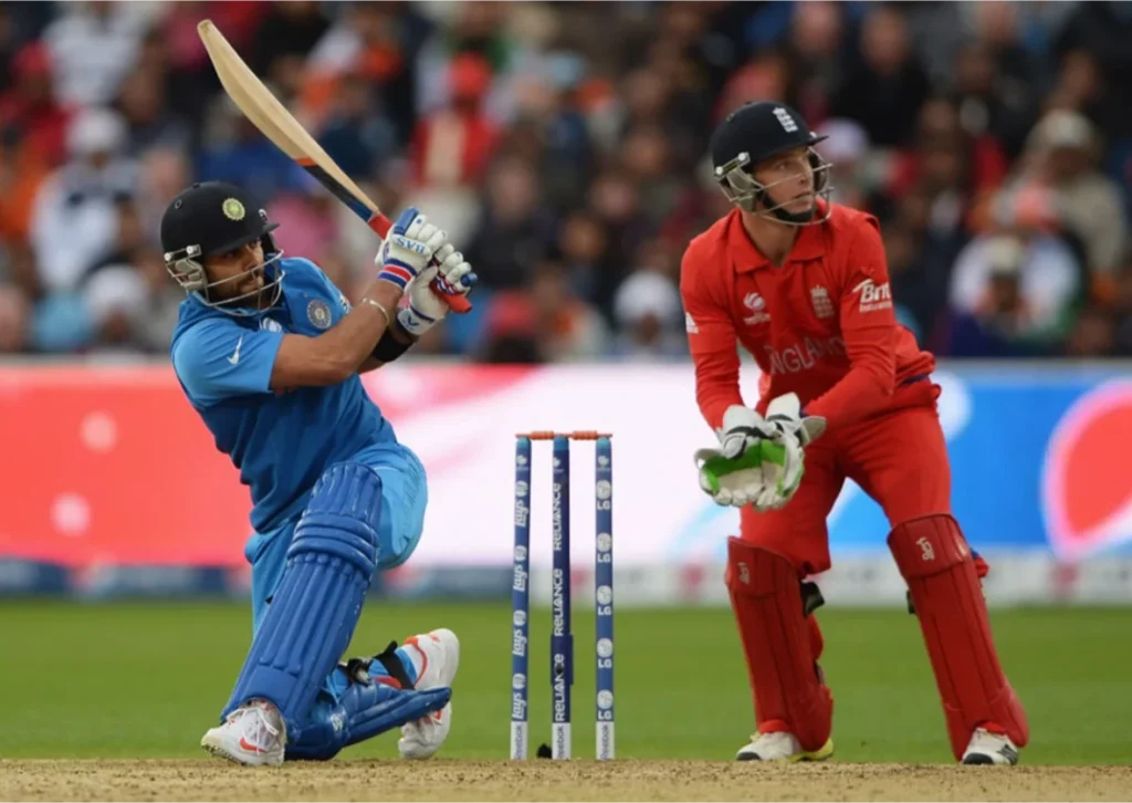Virat Kohli scored 43 runs off 34 balls against England.