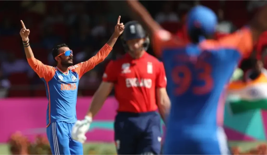 Axar Patel dismissed Jos Buttler for 23 runs off 15 balls.