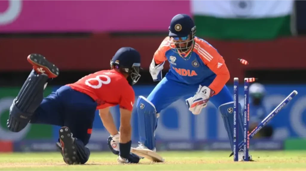Moeen Ali was stumped out for 8 runs off 10 balls.