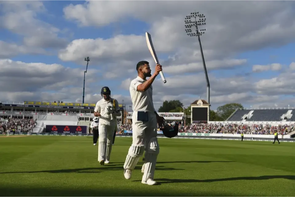 Moments of India team's superiority over England team.