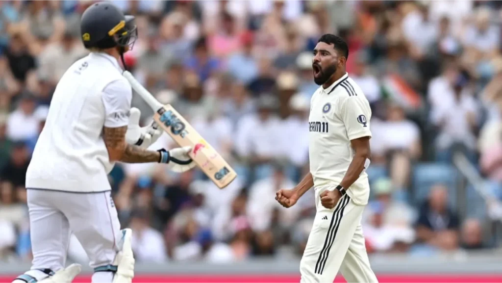 Mohammed Siraj is energized after outperforming Ben Stokes.