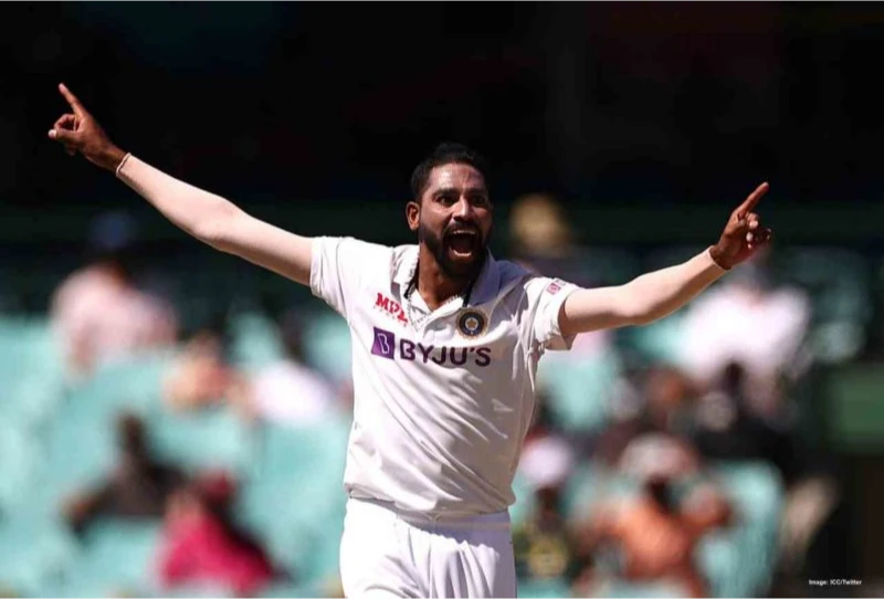 Siraj is part of the Indian team for the tour of Australia.