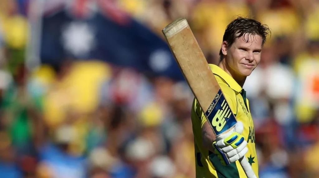 Steve Smith scored a century against India.