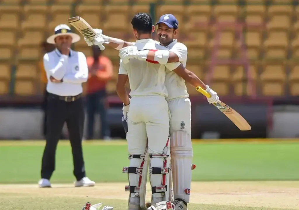 Shubham Sharma scored 116 runs in the first innings.