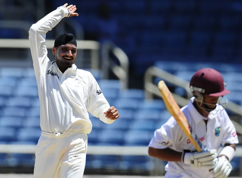 Harbhajan Singh dismissed Carlton Baugh in the first innings.