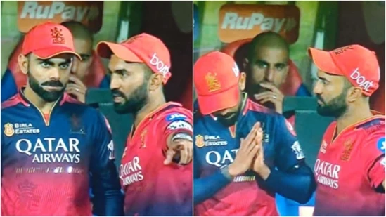Virat Kohli’s hilarious reaction to Dinesh Karthik’s advice.