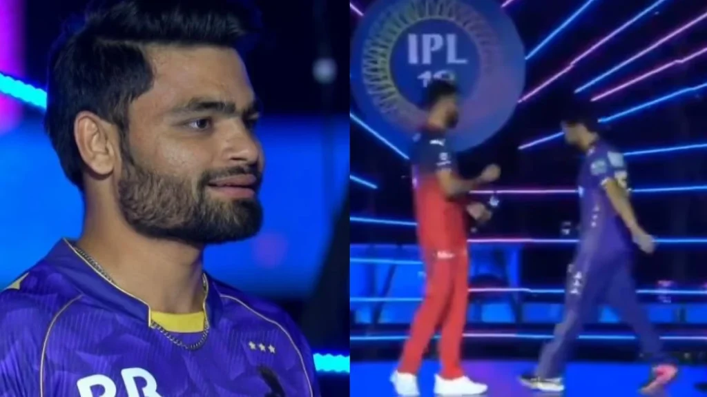 Rinku Singh ignores Virat Kohli's handshake on the stage.