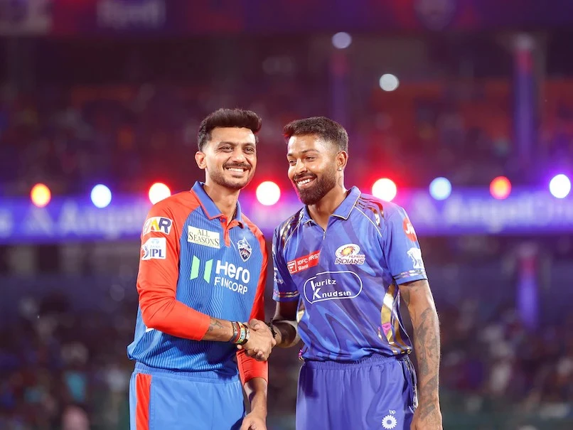 Axar Patel and Hardik Pandya at the Toss.