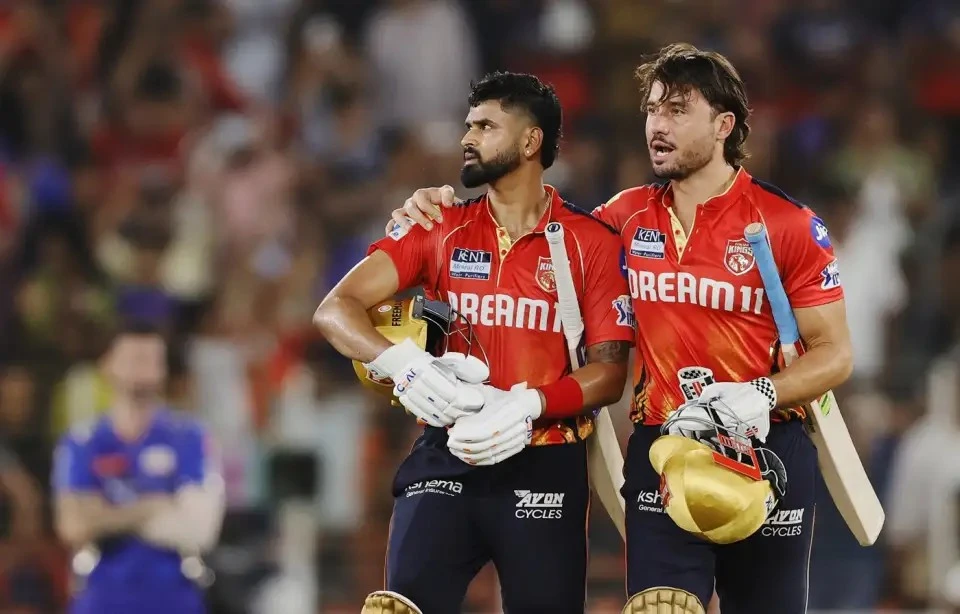 Shreyas Iyer after finishing the chase for Punjab Kings.