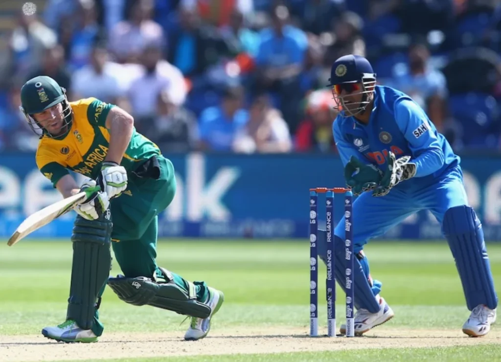 AB de Villiers scored 70 runs off 71 balls.