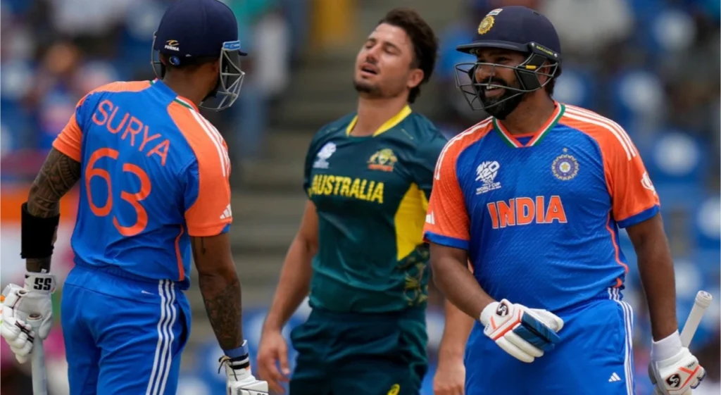 Rohit Sharma smashed 92 runs off 41 balls against Australia.