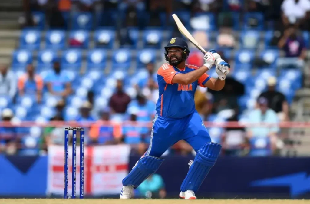 Rohit Sharma scored 29 runs against Mitchell Starc in an over.